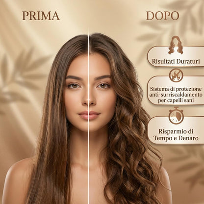 Bellora Beauty Milano MultiStyler 5 in 1—Styler Capelli Multifunzione Con Tecnologia Airflow Per Asciugare Lisciare E Creare Onde Ricci O Look Naturali A Casa (Rosa (Manuale In Inglese))